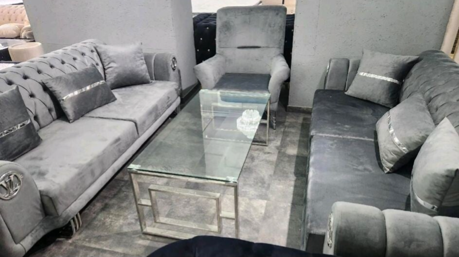 Luxus Sofa Sets  inklusive Tisch Elektrokamin