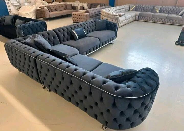 Luxus Sofa Sets Inklusive Tisch & Elektrokamin