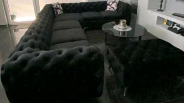 Luxus Sofa Sets  inklusive Tisch Elektrokamin