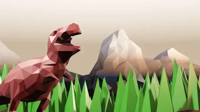 4 images of low poly Blender Art