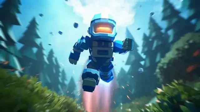 Godot character running through the forrest