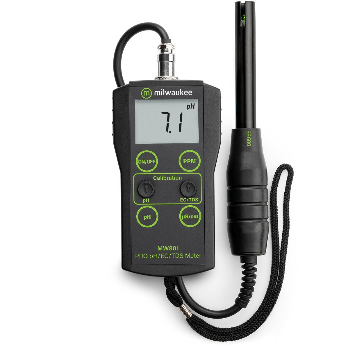 Milwaukee MW801 Pro 3-in-1 Low Range pH, EC, TDS Combo Meter with ATC