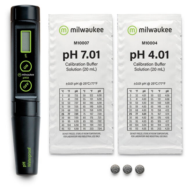 Milwaukee pH51 Waterdichte pH Tester met vervangbare probe