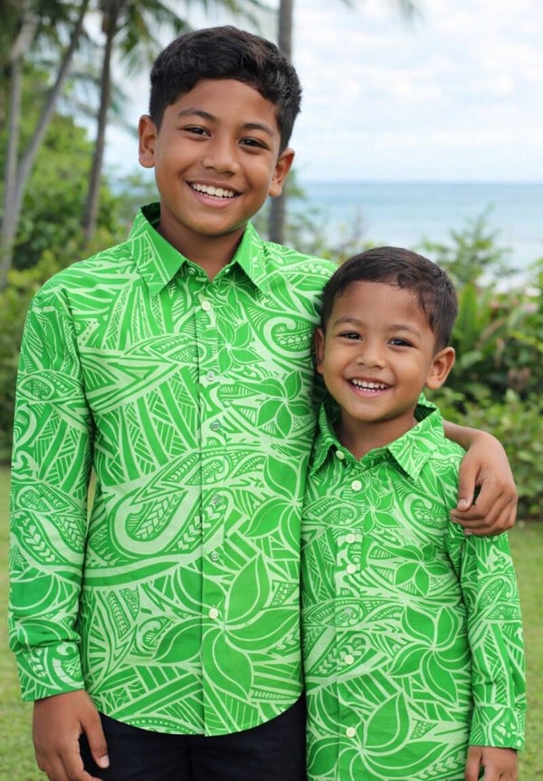 Infant & Toddler Long sleeve Maori & Pacifika Design shirt