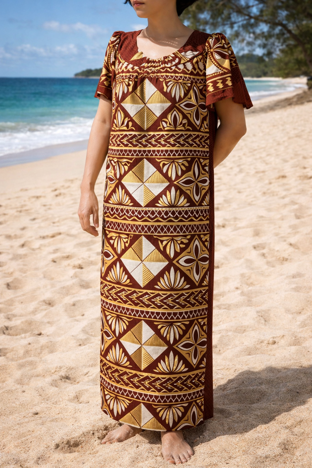 Women's Plus size one piece Island Dress