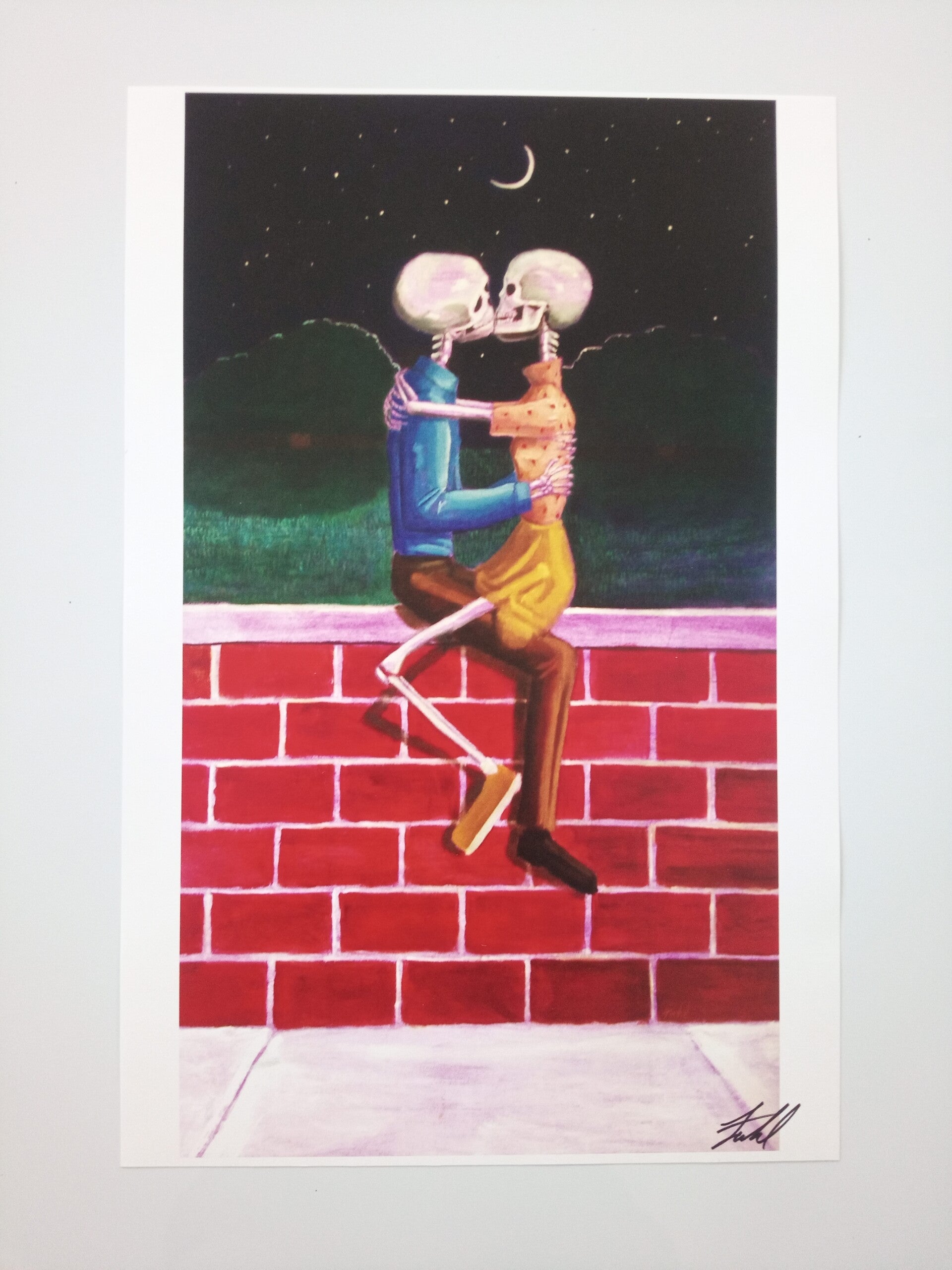 12x18" inch "Eternal Kiss" gloss paper authenticated print by FAHL ART