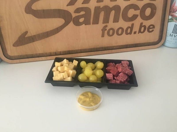 portie kaas + salami