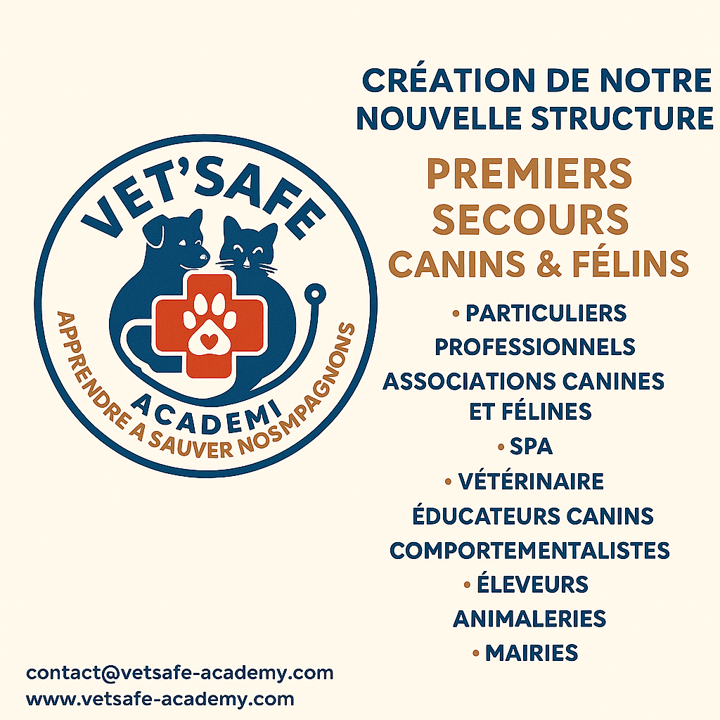 VET'SAFE ACADEMY - Formation premiers secours animaliers