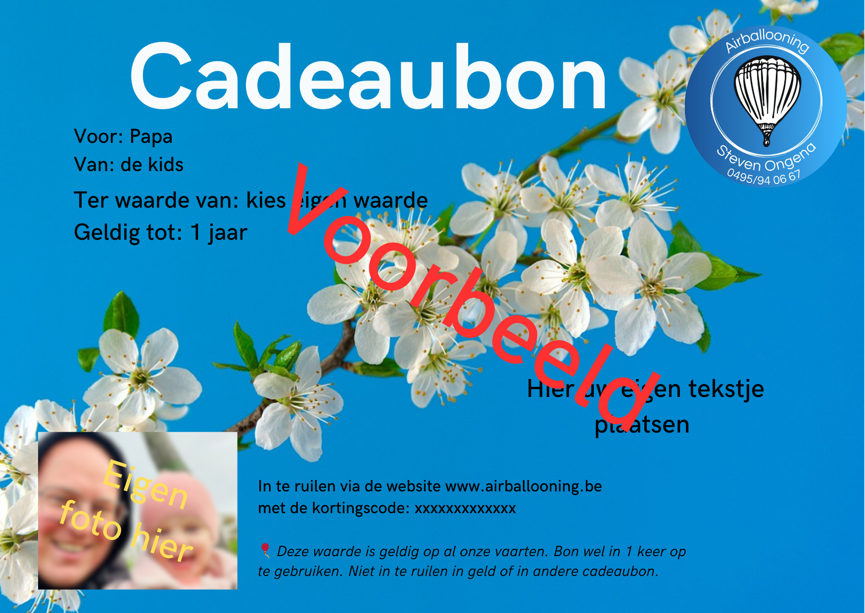 cadeubon op maat 