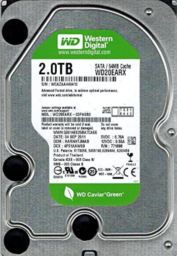 Western Digital WD20EARX 2Tb HDD