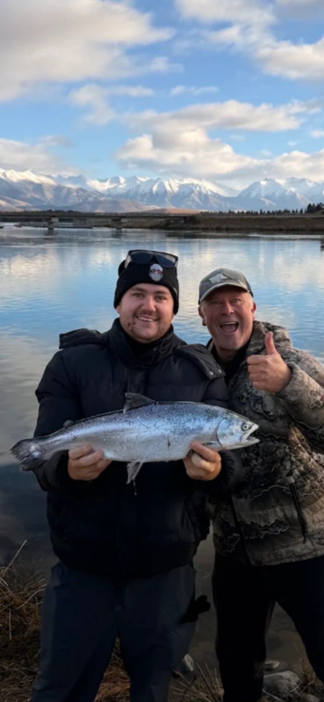 Twizel salmon caught with Fishing Guides Twizel