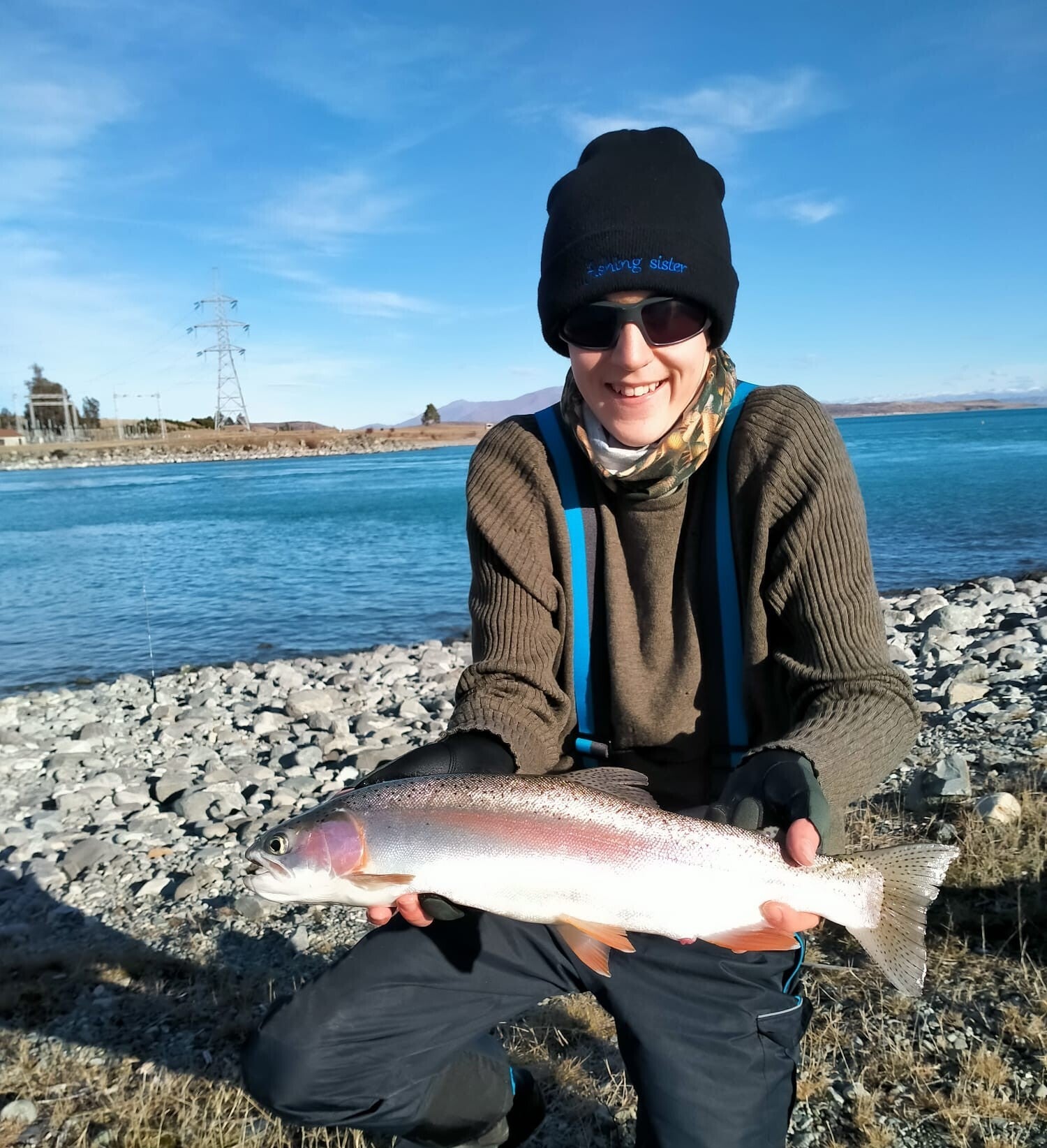 Rainbow trout caught by Fishing Guides Twizel client