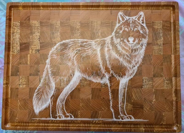 Planche à découper Loup