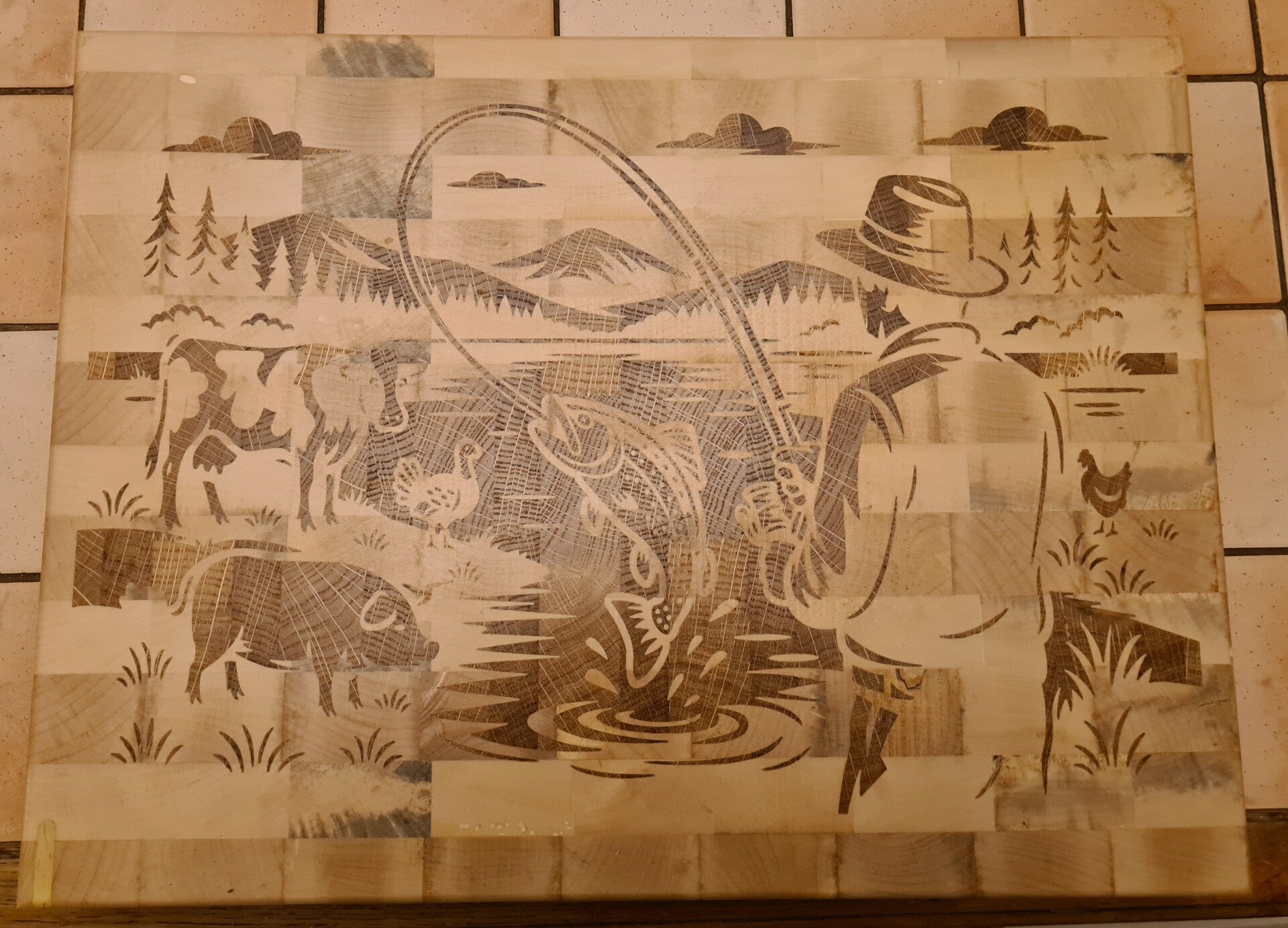 Planche à découper Pêcheur