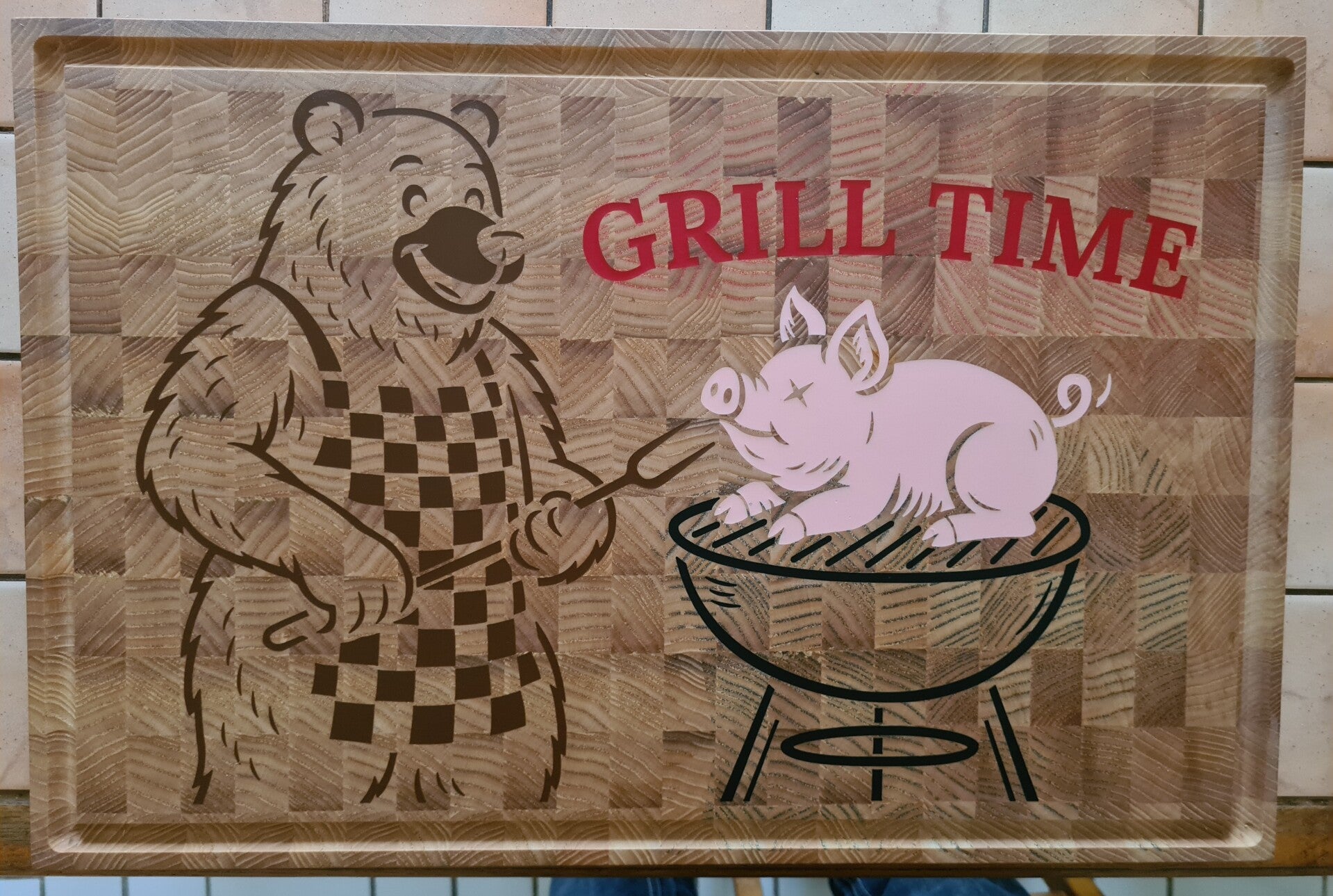 Planche à découper Ours Barbecue