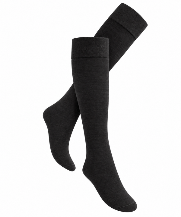 Eureka S36 Fijne Merino Kniekous Zwart