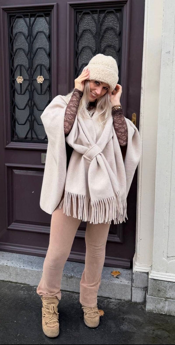 Merino Wollen Muts Amy Beige