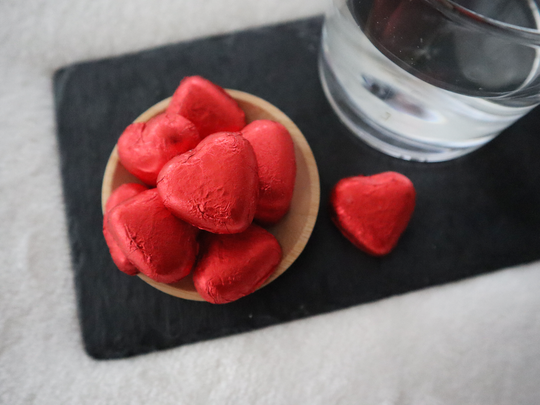 Chocolade hartjes