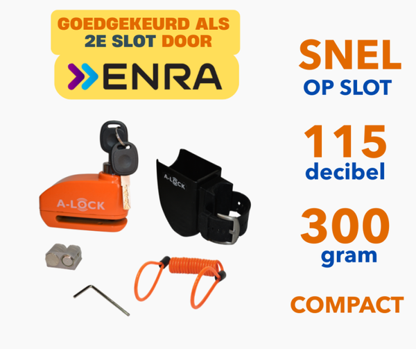 Compleet E-bike Alarmslot Pakket met Slothouder