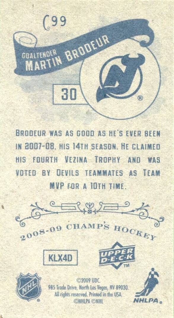 Champs Mini Blue Back #C99