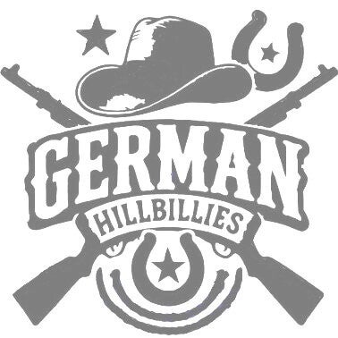 German Hillbillies Logo Sticker  (Klein)