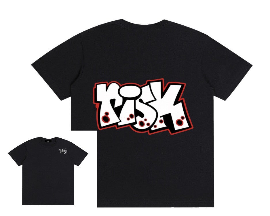 risk 12 black and red tee