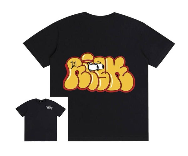 risk 12 yellow and red throw up tee