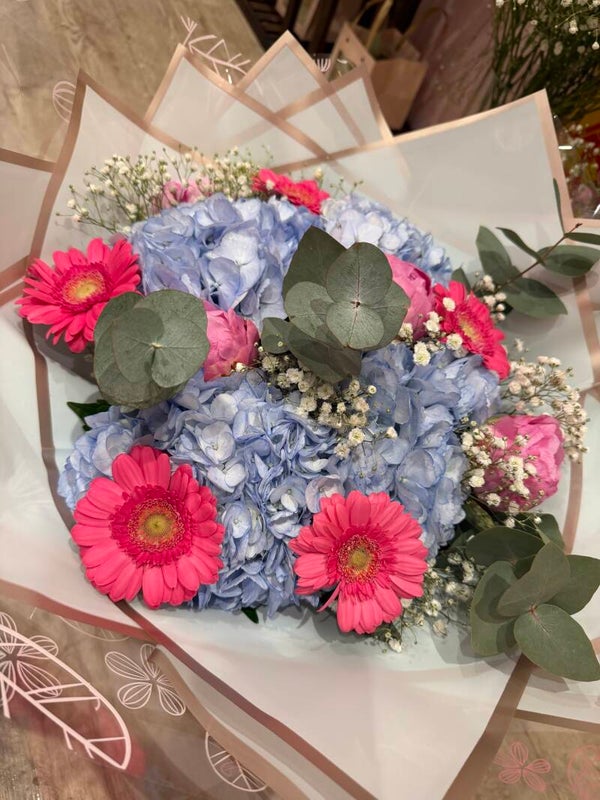 Hydrangea and peony