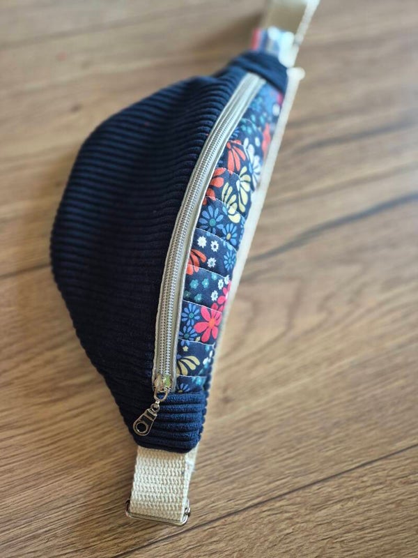 SAC BANANE FLEURIS