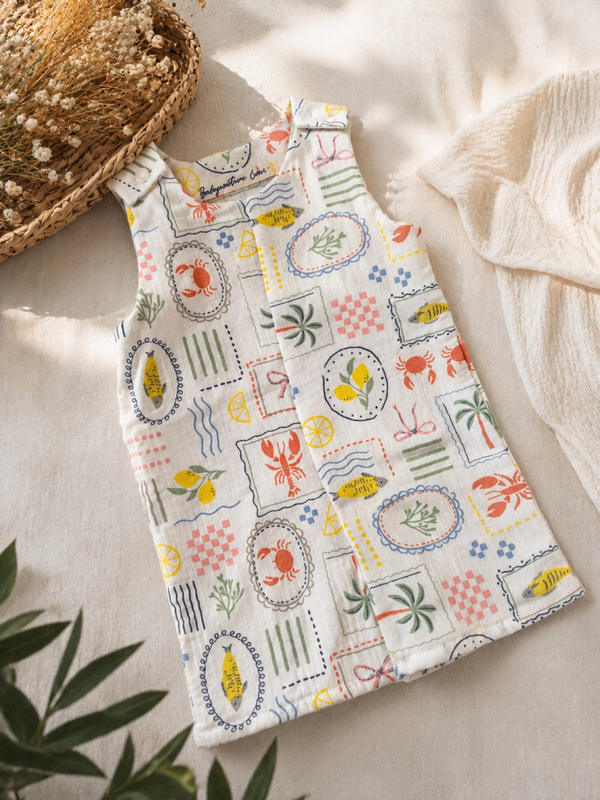 Salopette bébé en gaze de coton – Plusieurs coloris disponibles 🤍