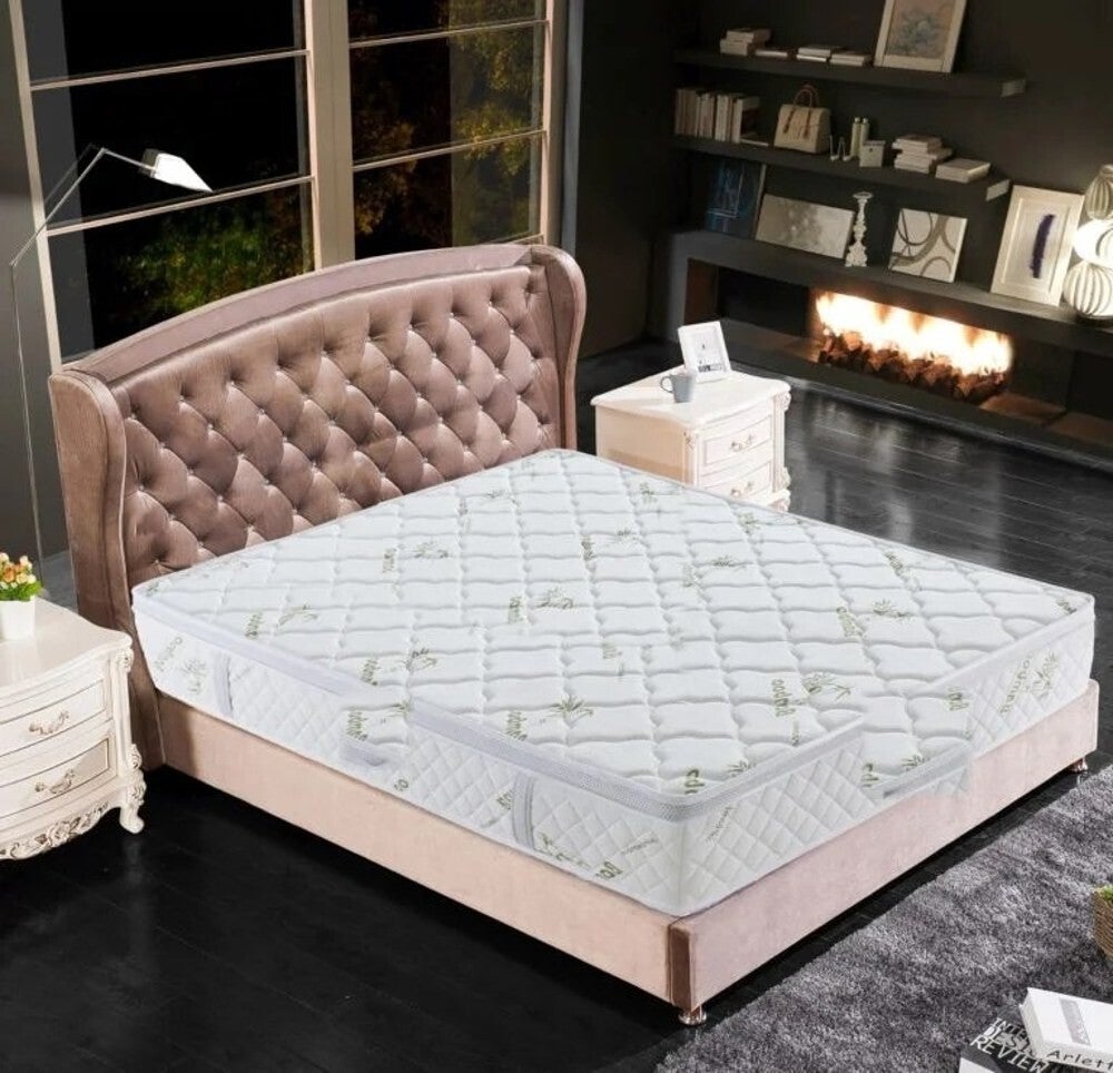 Kingdom Euro pillow top mattress 11 inch HD pocket springs bamboo cover — Mattress Monkey Liquidator Chilliwack