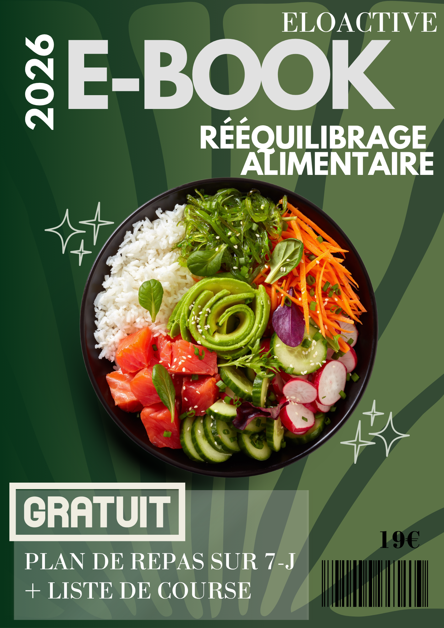 E-BOOK Rééquilibrage alimentaire + Gratuit 19 recettes