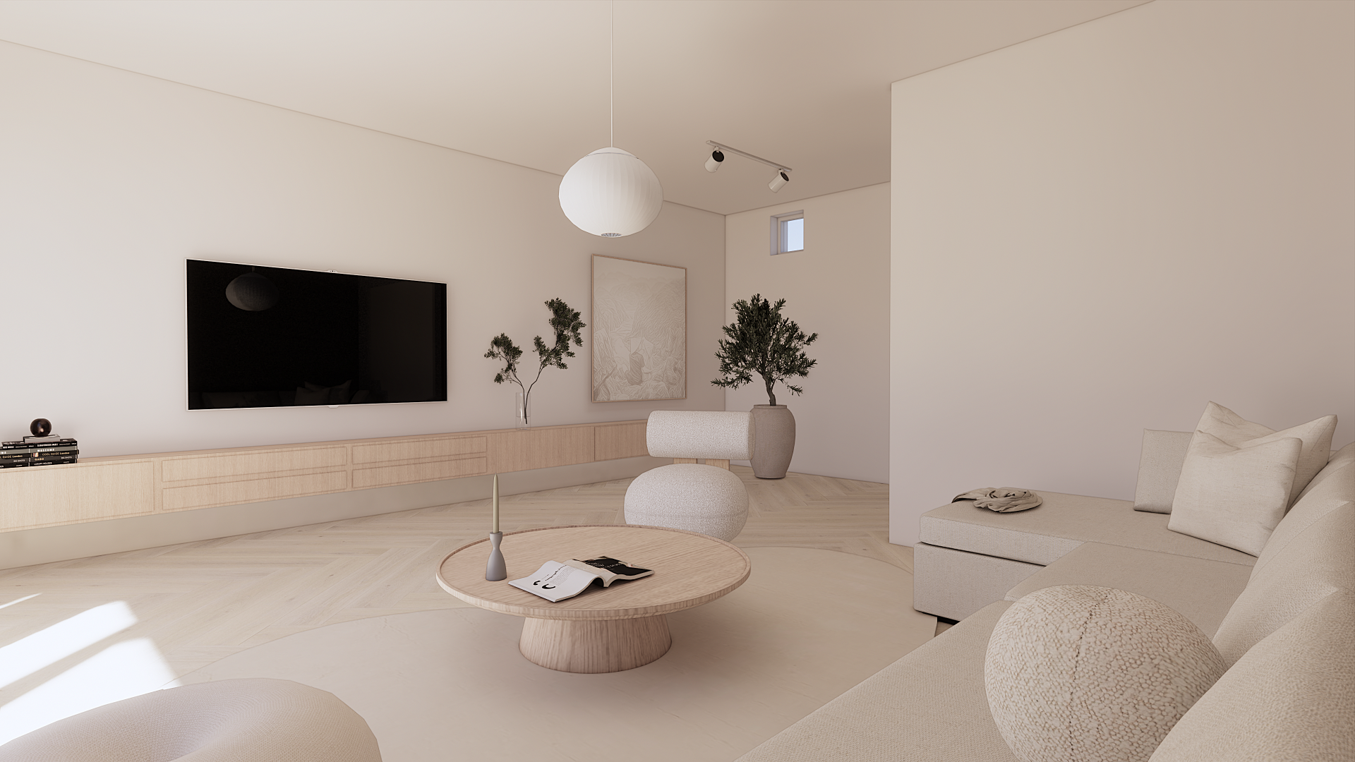 Soft minimalistisch interieurontwerp met neutrale kleuren en luxe afwerking in Gouda – modern high-end interieurdesign voor woonhuis. Interieuradvies Gouda. Interieuradvies nieuwbouw Friesland. 