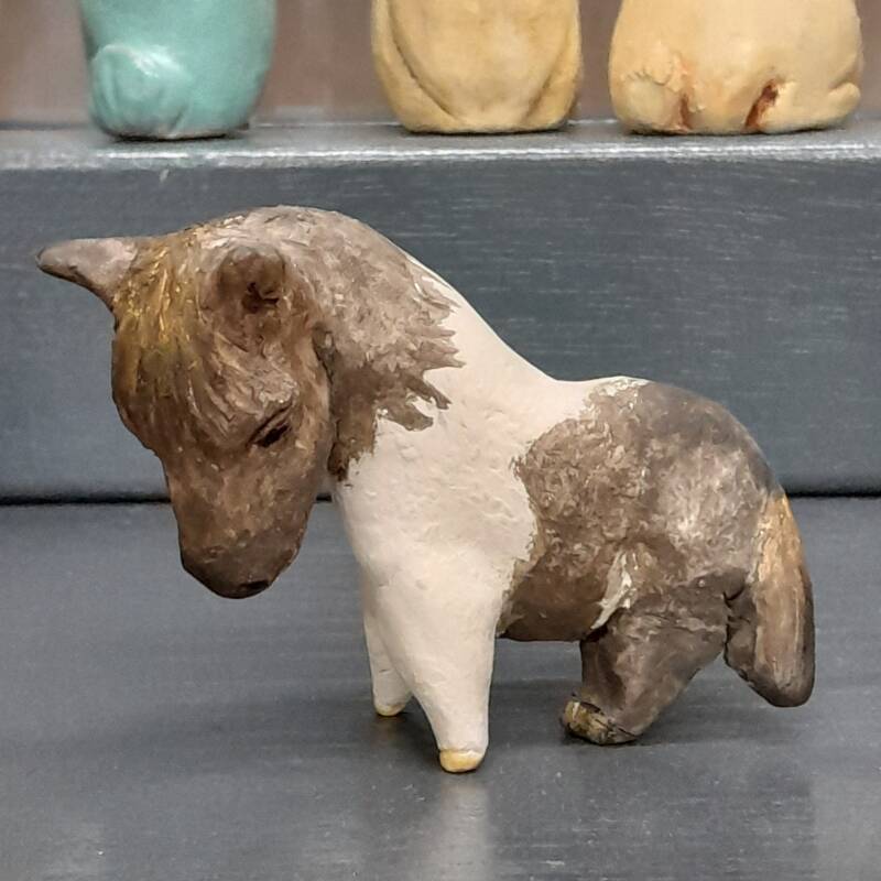 Little horse. Ceramics, acrylic paint, ca, 6 cm,  Commission
