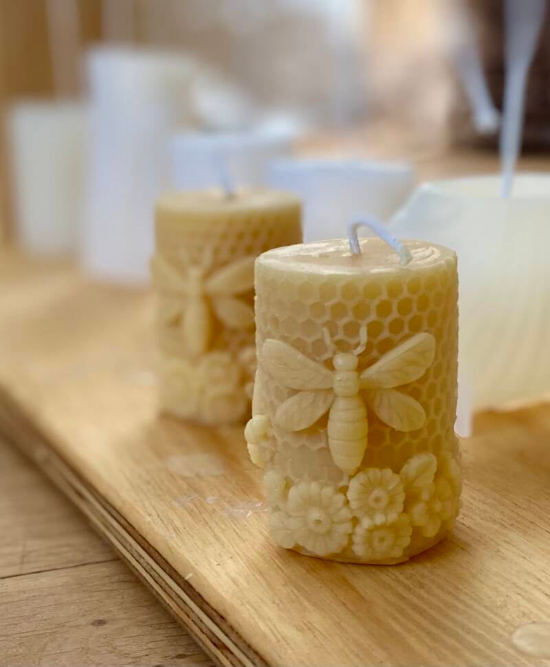 Grüffelo Zelfgemaakte bijenwaskaarsen, 100% pure bijenwas uit Duitsland