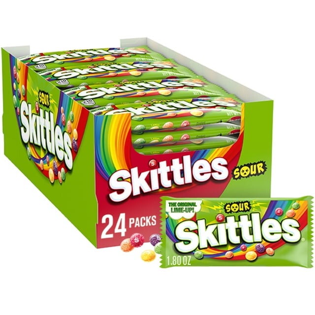 Skittles Sour Fruity Chewy Candy,