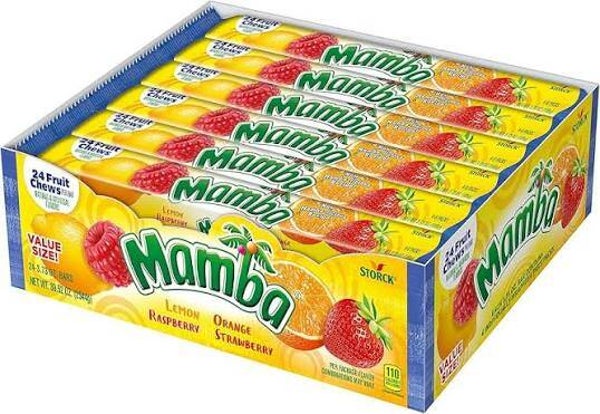 Mamba Fruit Chews, 24-pack