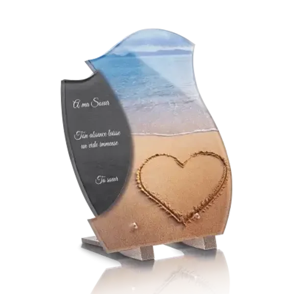 PLD5 - PLAQUE DESIGN 22.4X25 avec pieds SANS photo