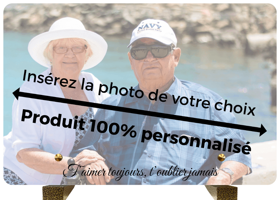 PLR 10 - Plaque plexi rectangulaire 22.5x15 avec pieds 100 % personnalisée