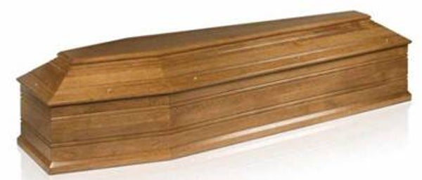 Cercueil Beaumont 1/4 teinté chêne 18 mm