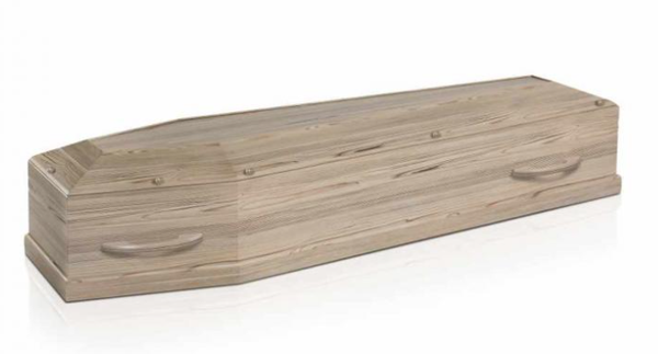 Cercueil Viseo gris satiné 20 mm sapin/mélèze