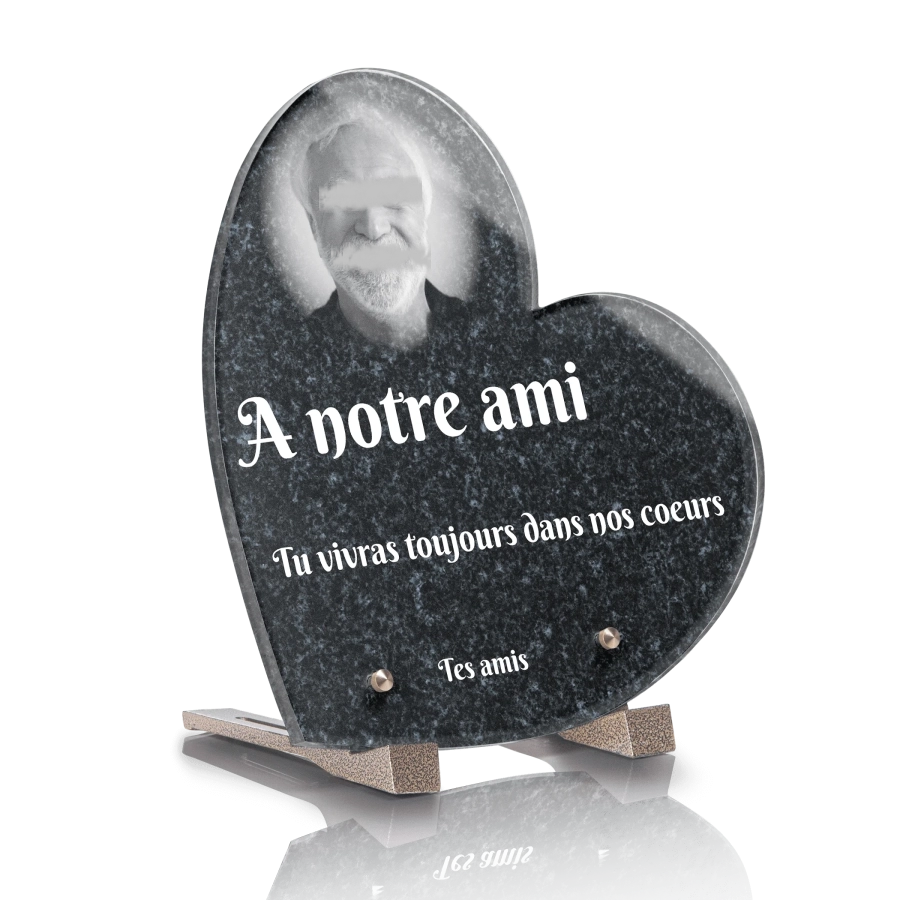 PLC 6 - Plaque plexi coeur image au choix à préciser 25x25 avec photo