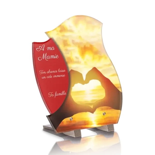 PLD4 - PLAQUE DESIGN 22.4X25 avec pieds SANS photo