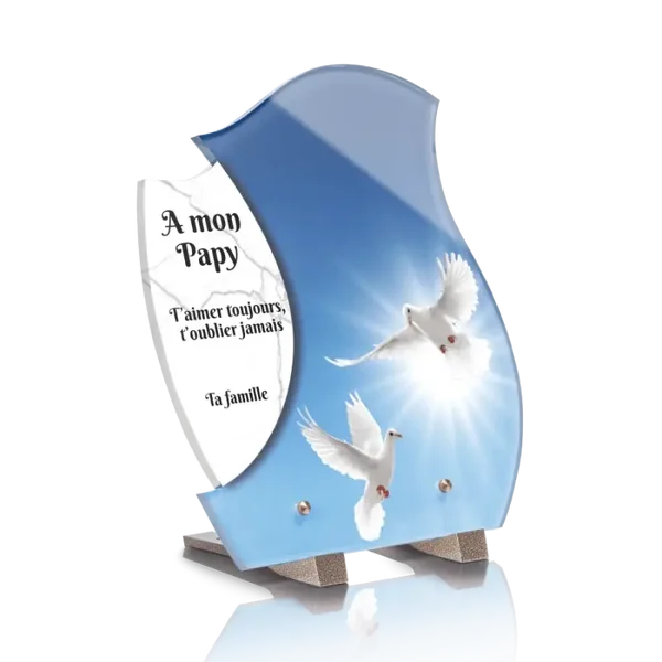 PLD6 - PLAQUE DESIGN 22.4X25 avec pieds SANS photo