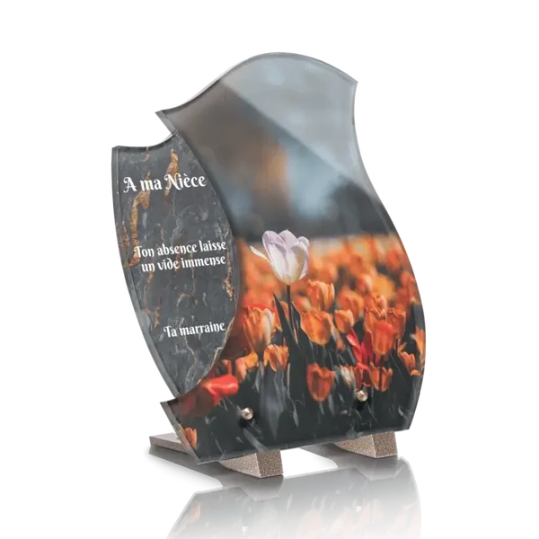 PLD10 - PLAQUE DESIGN 22.4X25 avec pieds SANS photo