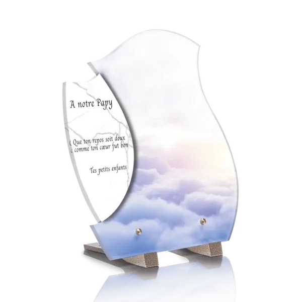 PLD12 - PLAQUE DESIGN 22.4X25 avec pieds SANS photo