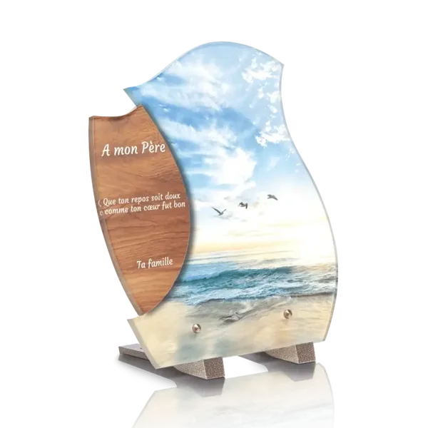 PLD13 - PLAQUE DESIGN 22.4X25 avec pieds SANS photo