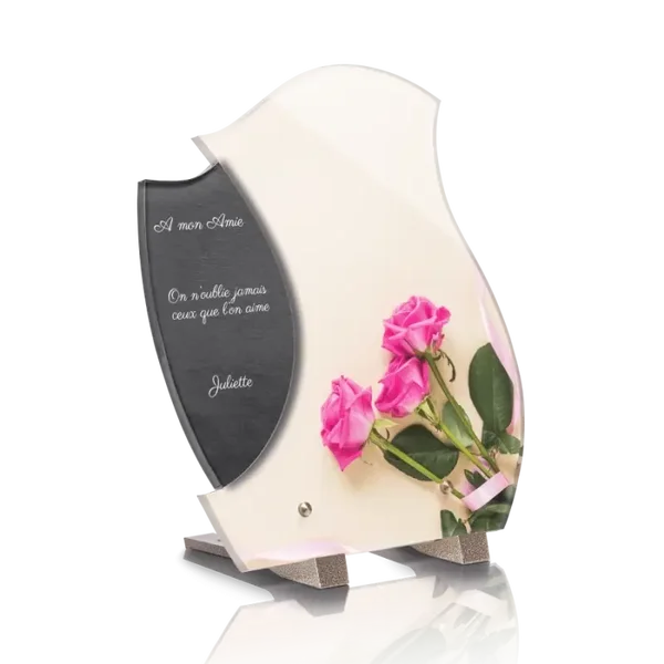 PLD15 - PLAQUE DESIGN 22.4X25 avec pieds SANS photo