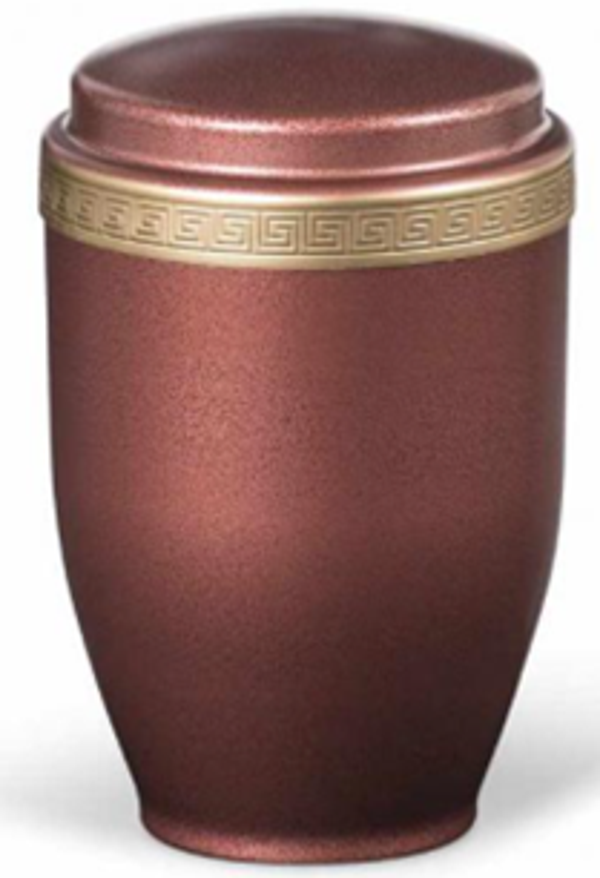 Urne métal mat lisière dorée 4 L 26,5x16,5 - U10