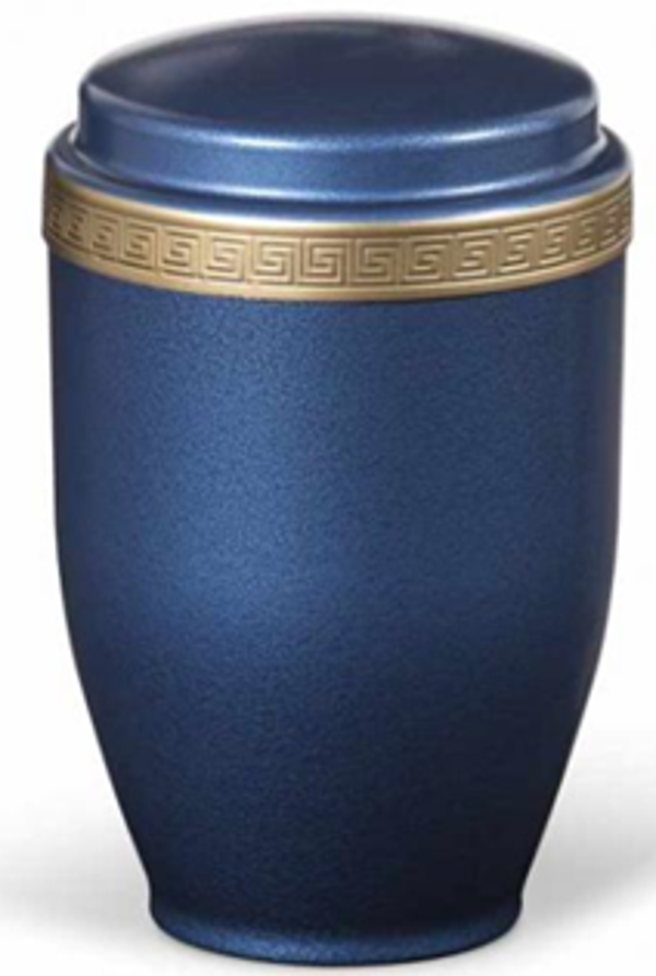 Urne métal mat lisière dorée 4 L 26,5x16,5 - U11